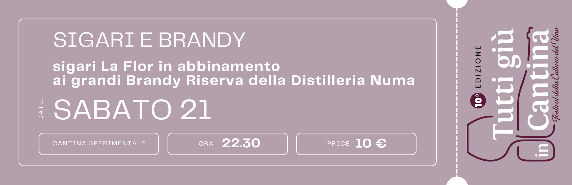 Sigari e Brandy – sabato21