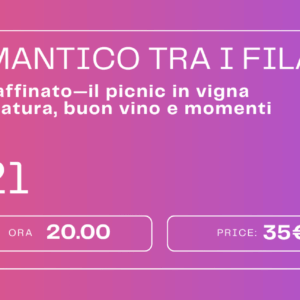 Aperitivo romantico tra i filari - sabato 21