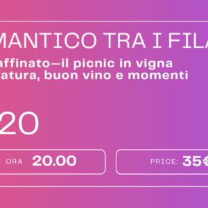 Aperitivo romantico tra i filari - venerdì 20